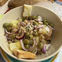 Caponata con fagioli €15  at I Partenopei in Mondovi