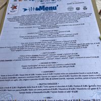 Menu  at I Partenopei in Mondovi