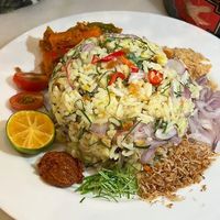 Fried rice with vegetables at Tina's Kitchen in Penang