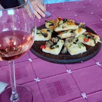 Vegetables pizza at Cantina Fontechiara in Borgomanero