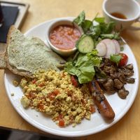 Vegan English breakfast  at MiiT in Riga
