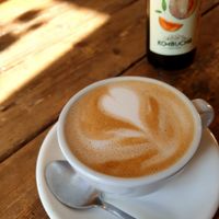 Cappuccino with quinoa milk at MiiT in Riga