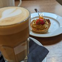 Oatmilk latte at MiiT in Riga