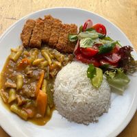 Lunch main of the day - Tofu katsu curry at MiiT in Riga
