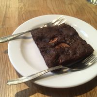 banana brownie  at MiiT in Riga