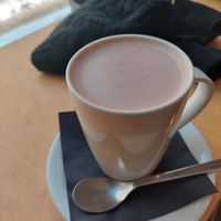 Vegan hot chocolate at MiiT in Riga