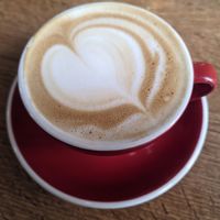 Oat milk cappuccino at MiiT in Riga