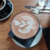 Vegan hot chocolate at MiiT in Riga