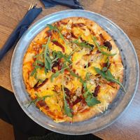 Artichoke and sun-dried tomato pizza! at MiiT in Riga