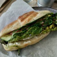 Traditional Slovak 'egg' and mayo sandwich at VíK - Vegan Venue in Bratislava