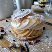 This Slovak cream bun is a MUST! at VíK - Vegan Venue in Bratislava