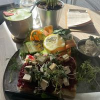 Foccacia with sweet red cabbage   at VíK - Vegan Venue in Bratislava