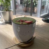 Matcha Latte 🫶🏼  at VíK - Vegan Venue in Bratislava