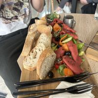 Savory food platter   at VíK - Vegan Venue in Bratislava