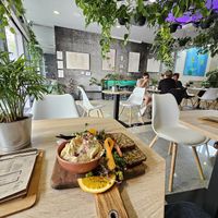 Hummus with GF bread at VíK - Vegan Venue in Bratislava