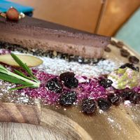 Chocolate cake  at VíK - Vegan Venue in Bratislava