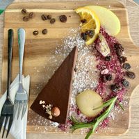 Chocolate cakee  at VíK - Vegan Venue in Bratislava