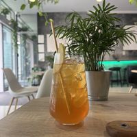 Fresh apple/pear juice   at VíK - Vegan Venue in Bratislava