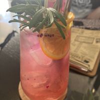 Rhubarb lemonade   at VíK - Vegan Venue in Bratislava