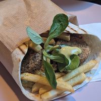 Falafel tortilla at Kefyro ūsai in Palanga