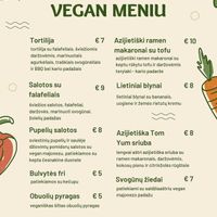 New vegan menu 2024 at Kefyro ūsai in Palanga