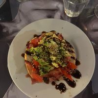 avocado toast  at The British Book Club of Claude Baccot in Clermont-ferrand
