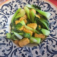 Pak Choi plus extra Tofu at Great Asia in Lanzarote