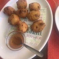 Fried veg balls  at Great Asia in Lanzarote