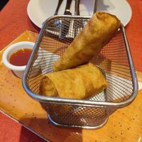 Vegetable rolls at Great Asia in Lanzarote