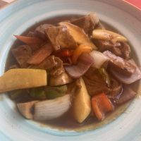 Vegetable (soya) chicken  at Great Asia in Lanzarote