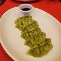 Veg gyozas with soy sauce at Great Asia in Lanzarote