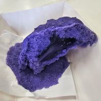 Vegan steamed bun - ube at Homer Sweet Home in Homer