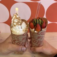   at Dot's Crepe in Otaru