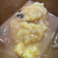 Mash potatoes w/ mushroom gravy at Ocean Beach People's Organic Foods Deli in San Diego