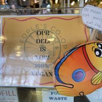 all vegan!   at Ocean Beach People's Organic Foods Deli in San Diego