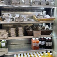 fridge with desserts and juices   at Ocean Beach People's Organic Foods Deli in San Diego