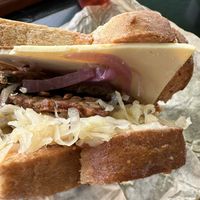 Tempeh Ruben  at Ocean Beach People's Organic Foods Deli in San Diego