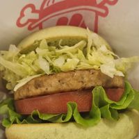 Plant based burger without onions at Mos Burger in Gotemba