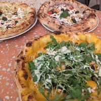 three of the vegan pizzas. at Wolke - 1090 in Vienna