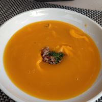 Carrot soup at Restaurant Triglav Bohinj in Bohinjsko Jezero