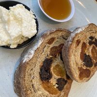 Fruit toast   at Cooked Goose Cafe in Hyams Beach