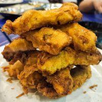 Plain fried banana, hot and crispy, nice at Ceylonese Restaurant Sdn Bhd in Kuching