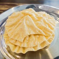 Free self made papadam at Ceylonese Restaurant Sdn Bhd in Kuching
