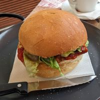 Vegan panini at Bistrot 52 in Minori