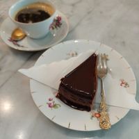 "Sacher" cake at Simply Raw Bakery and Bistro in Vienna