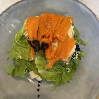 bagel with carrot lox at Simply Raw Bakery and Bistro in Vienna