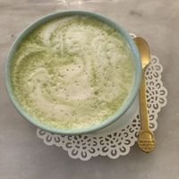 Matcha latte  at Simply Raw Bakery and Bistro in Vienna