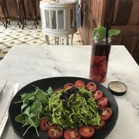 Zucchini pasta @ Simply Raw, Vienna at Simply Raw Bakery and Bistro in Vienna