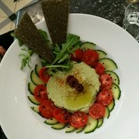 Zucchini humus at Simply Raw Bakery and Bistro in Vienna