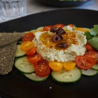 Zucchini Hummus at Simply Raw Bakery and Bistro in Vienna